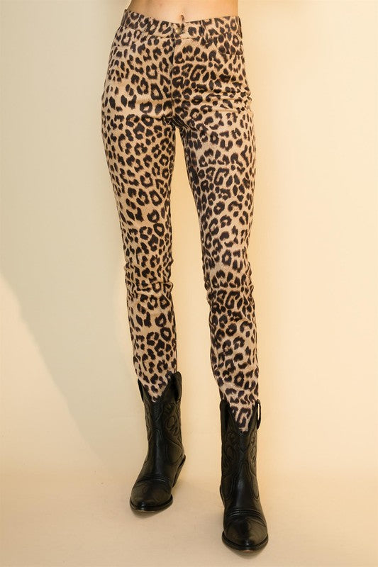 Leopard Print Skinny Pants - shopgypsyweed1969