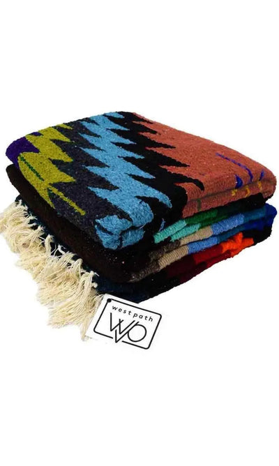 Red Earth Baja Blanket Aztec Style - shopgypsyweed1969