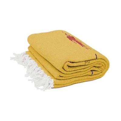 Yellow Thunderbird Baja Blanket - shopgypsyweed1969