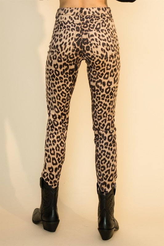 Leopard Print Skinny Pants - shopgypsyweed1969