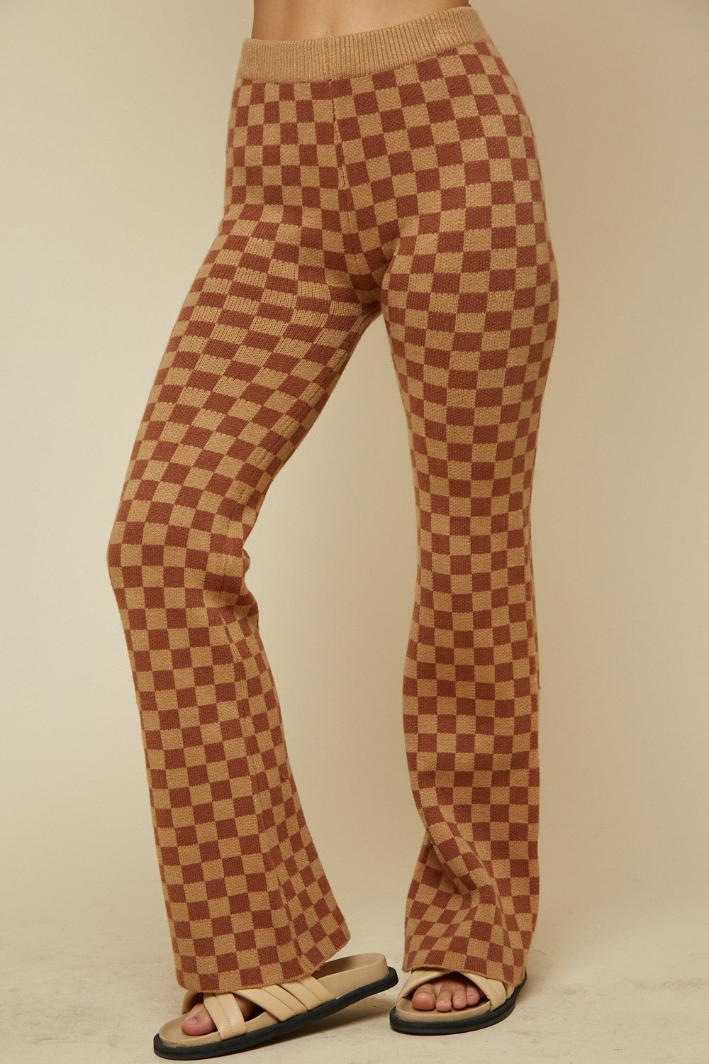 Checkered Sweater Pants - shopgypsyweed1969